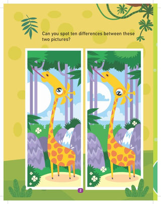 Jungle Activity and Colouring Book- Die Cut Animal Shaped Book