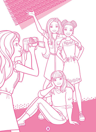 Barbie Dreamhouse Adventures - Mega Colouring Book