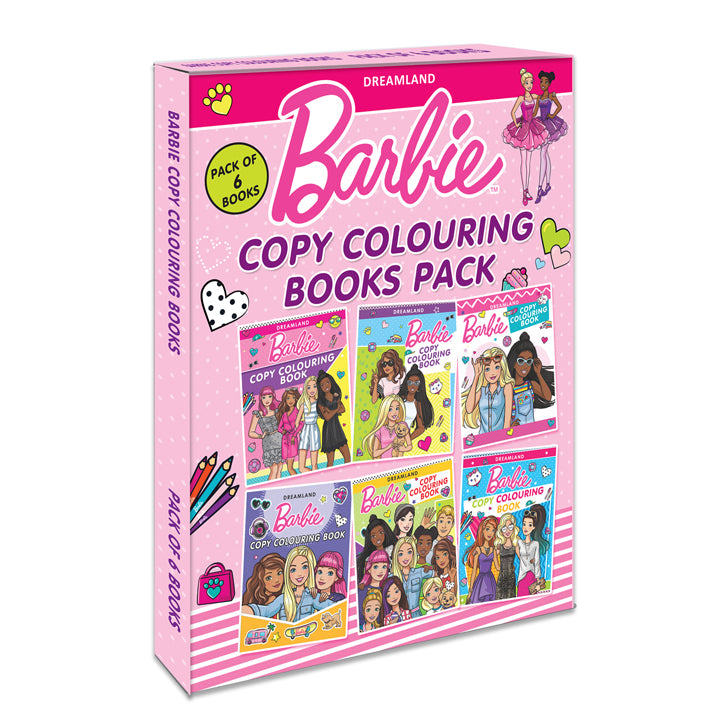 Barbie Copy Colouring Books Pack (A Pack of 6 Books) : Drawing, Painting & Colouring Book for Kid