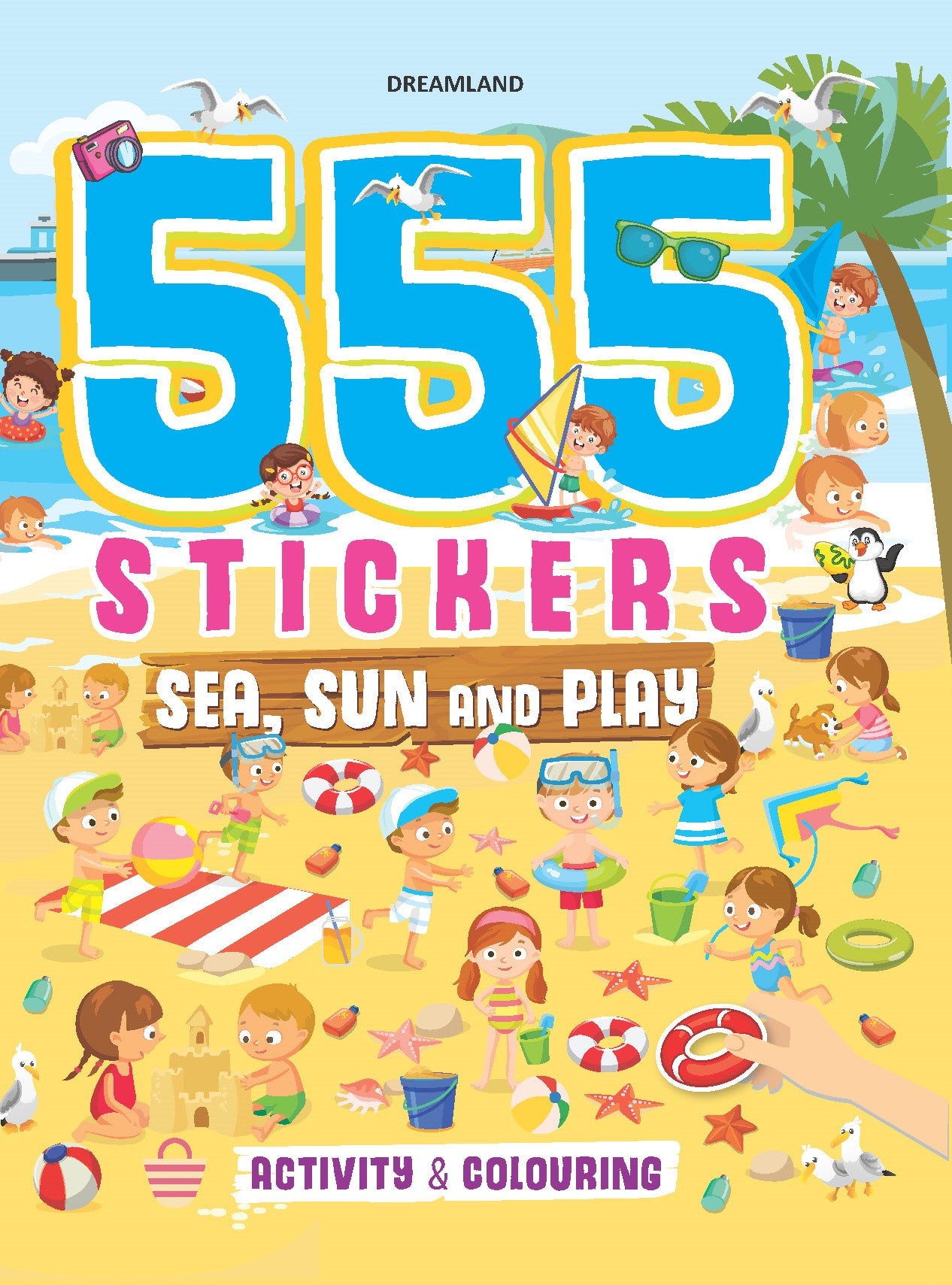 555 Stickers, Sea, Sun and Play Activity & Colouring Book