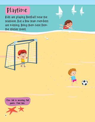 555 Stickers, Sea, Sun and Play Activity & Colouring Book