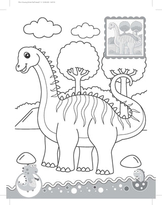 Dinosaurs- It's Colour time with Stickers
