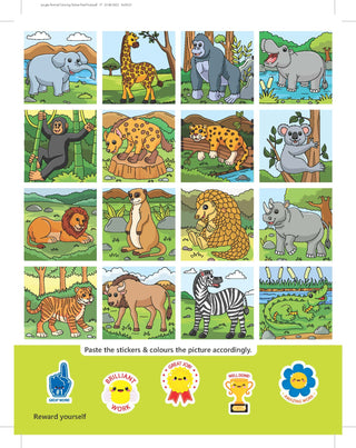 Jungle- It's Colour time with Stickers