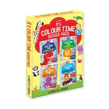 It's Colour Time Books Pack- A Pack of 4 Books  :  Children Drawing, Painting & Colouring Book for Kid
