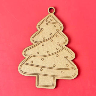 Diy Christmas Ornaments MDF Cut out Coloring Kit for kids (Pack of 4)