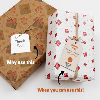 Personalized Thank You Tags for Return Gifts – Basketball (18 Pcs) (PREPAID ONLY)