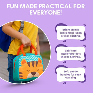 Children’s Cartoon Animal Insulated Lunch Box Bag 1pc