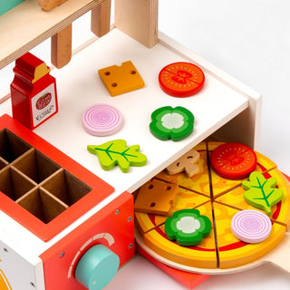 Pretend Play Pizza Station for Kids
