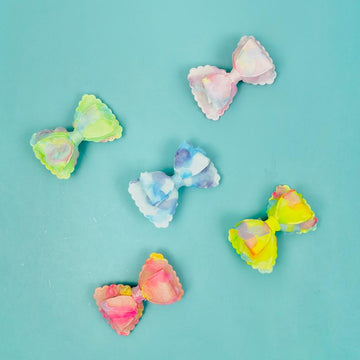Radiant Elegance: Introducing the Shining Double Bow Sponge Hair Clip (Random)