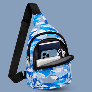 Cots and Cuddles Shark Print Crossbody Bag for Kids