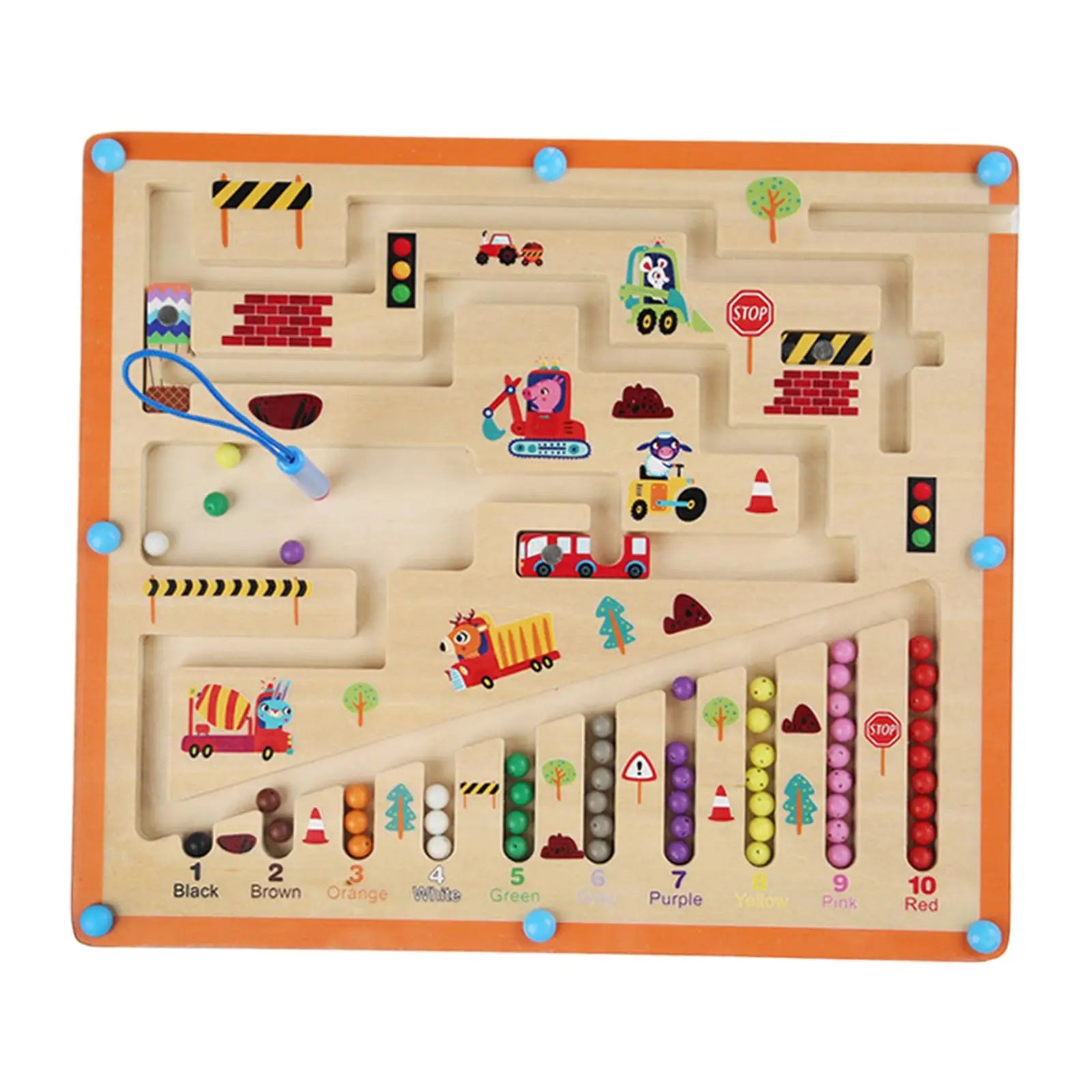 Construction Theme Maze Game