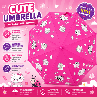 Magic Color Changing Kids' Umbrella | Fun Prints for Boys & Girls