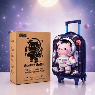 Rocket Rollie – Kids' Space Astronaut Trolley Bag (Ages 5–12)