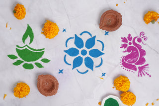 Diwali DIY Rangoli Kit - Set Of Three Stencil