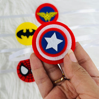 Marvelous Connections: Avenger-Themed Felt Rakhi for Kids (Captain America)