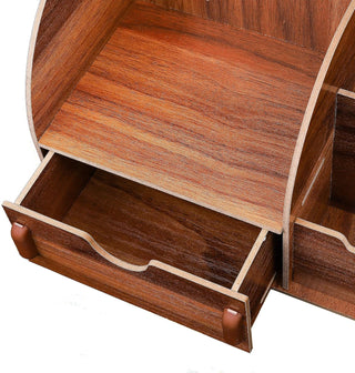 Portable Wooden Assembling Desk Storage Organizer for Home & Office