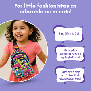 PACK OF 10 | The Cat Print Crossbody Bag for Kids -229 per pc- (Prepaid Only)