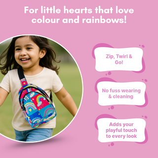 PACK OF 10 | The Rainbow Print Crossbody Bag for Kids -229 per pc- (Prepaid Only)