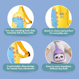 Animal Print Crossbody Bag for Kids (Pack Of 4/8)