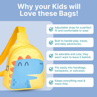 Animal Print Crossbody Bag for Kids (Pack Of 4/8)