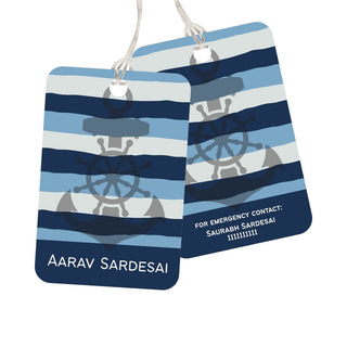 Bag Tag - Anchor Away - Pack of 2 Tags - PREPAID ONLY (Dispatch in 5-6 Days)