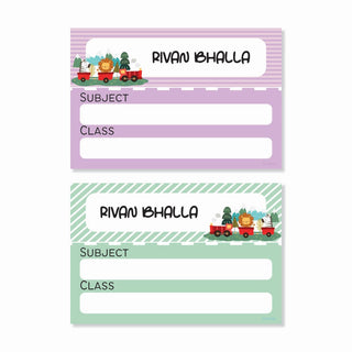 Personalised Book Labels - Animal Express (PREPAID ORDER)