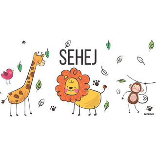 Personalised Water bottle - Animal Fun (PREPAID ONLY)