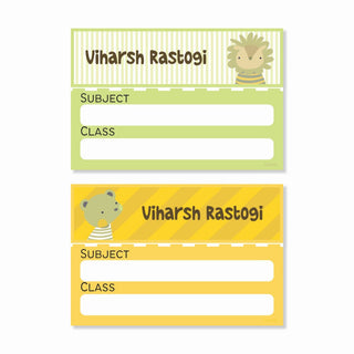 Personalised Book Labels - Animal Hugs (PREPAID ORDER)