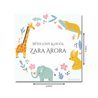 Gift Tag - Animal Wreath (48 pcs) (PREPAID ONLY)