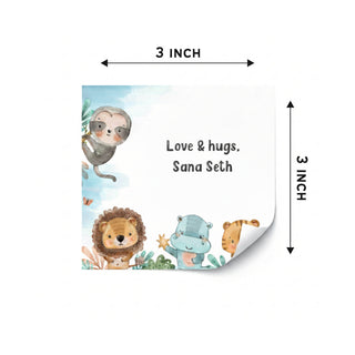 Gift Labels - Animals watercolor (24pcs) (PREPAID ONLY) (Dispatch in 5-6 Days)