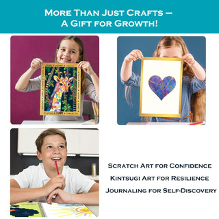 BeYouTiful Me Art & Craft Kit, Scratch Art & Journal Kit