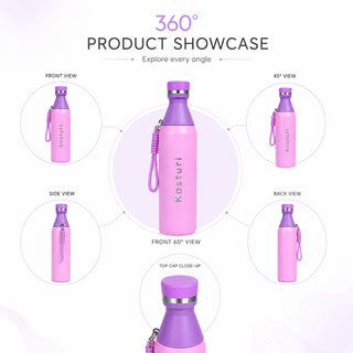 Personalized Pastel Color Stainless Steel Vacuum Insulated Water Bottle 500ml