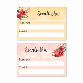 Personalised Book Labels - Floral Fun (PREPAID ORDER)