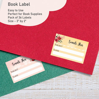 Personalised Book Labels - Floral Fun (PREPAID ORDER)
