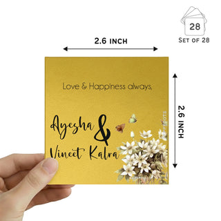 Golden Gift Tag - Bouquet (PREPAID) (Dispatch in 5-6 Days)