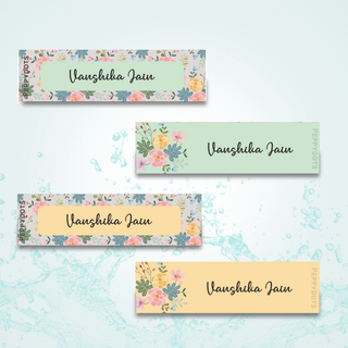 Waterproof Labels - BOUQUET - Pack of 88 labels - PREPAID ONLY