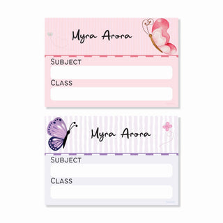 Personalised Book Labels - Butterfly Bliss (PREPAID ORDER)