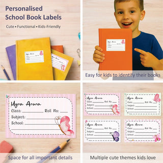 Personalized School Book Labels - Butterfly Bliss (PREPAID ORDER)