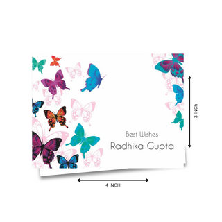 Personalised Gift Notecard - Butterfly (18pcs) (PREPAID ONLY) (Dispatch in 5-6 Days)