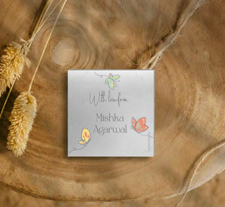 Silver Gift Tag - Butterfly (PREPAID) (Dispatch in 5-6 Days)