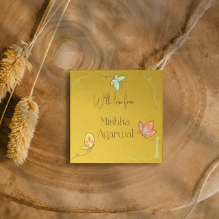 Golden Gift Tag - Butterfly (PREPAID)