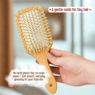 Personalized Wooden Hair Brush for Kids - Space (PREPAID ONLY)