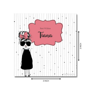 Gift Tag - Camera Girl (48 pcs) (PREPAID ONLY) (Dispatch in 5-6 Days)