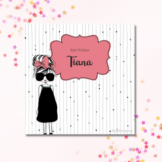 Gift Tag - Camera Girl (48 pcs) (PREPAID ONLY) (Dispatch in 5-6 Days)