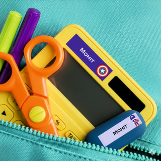 Waterproof Labels - CAPTAIN AMERICA - Pack of 88 labels - PREPAID ONLY