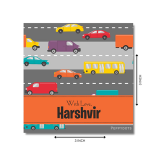 Gift Tag - Car on road (48 pcs) (PREPAID ONLY)