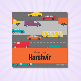 Gift Tag - Car on road (48 pcs) (PREPAID ONLY)