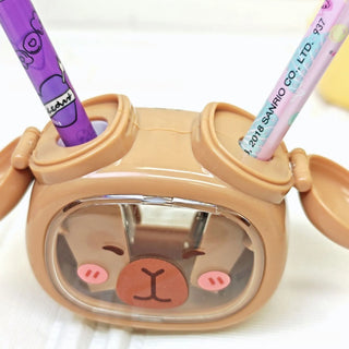 Kawaii Alarm Pencil Sharpener for Kids | Cute Animal Design | Safe & Sharp