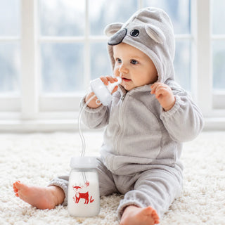 Self-Feeding Baby Bottle with Gravity Straw 240ml | Anti-Colic, Anti-Gas | BPA Free