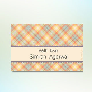 Gift Tag - Checks (72 pcs) (PREPAID ONLY) (Dispatch in 5-6 Days)